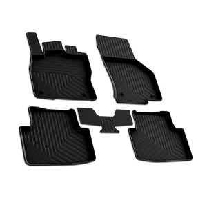 Volkswagen Passat Floor Mats - Omac - Rubber, 4 Pcs - Black - 2015